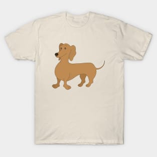 Dog Cartoon Clever Dachshund T-Shirt